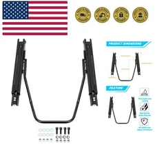 Universal Seat Sliders Seat Mounting Track, Dual Locking Rails Brackets Kit C...