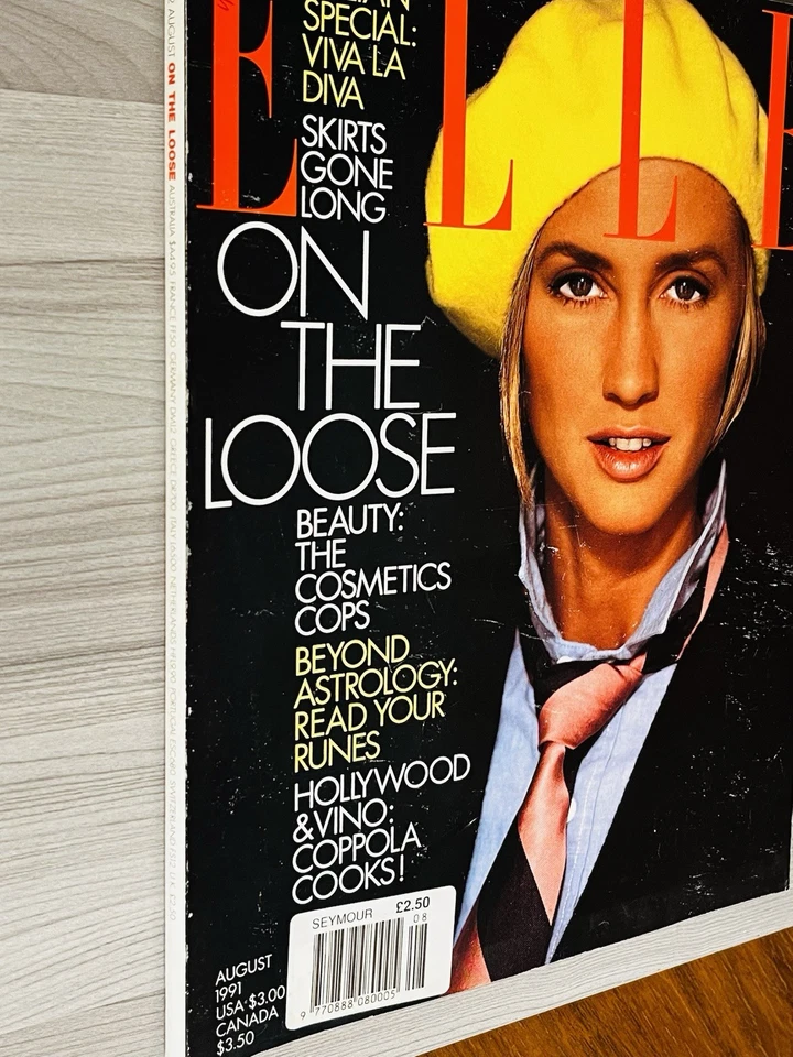 RARE US ELLE magazine August 1991 KIM NYE Rachel Williams HELENA CHRISTENSEN VGC - Image 3 of 4