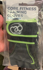 Image of Fitness Mad Core Fitness & Weight Training Gloves Black Weightlifting Workout XL