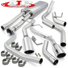 GODSNOW 4.25" SS Catback Exhaust Dual Tips For 2002-2006 Cadillac Escalade 6.0L