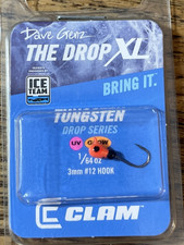 Clam The Drop XL Hook Size 12 UV Glow-Brand New-SHIPS N 24 HOURS