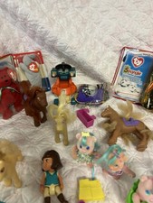 lot of vintage toys dora the explorer Beanie Babies Tyco Bitsy Bears, Cabbage Pa