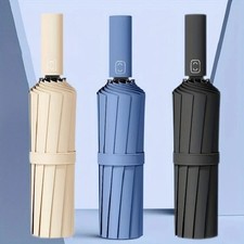 Reinforced 24-Bone Umbrella Strong Windproof Large Anti-UV Business Umbrella