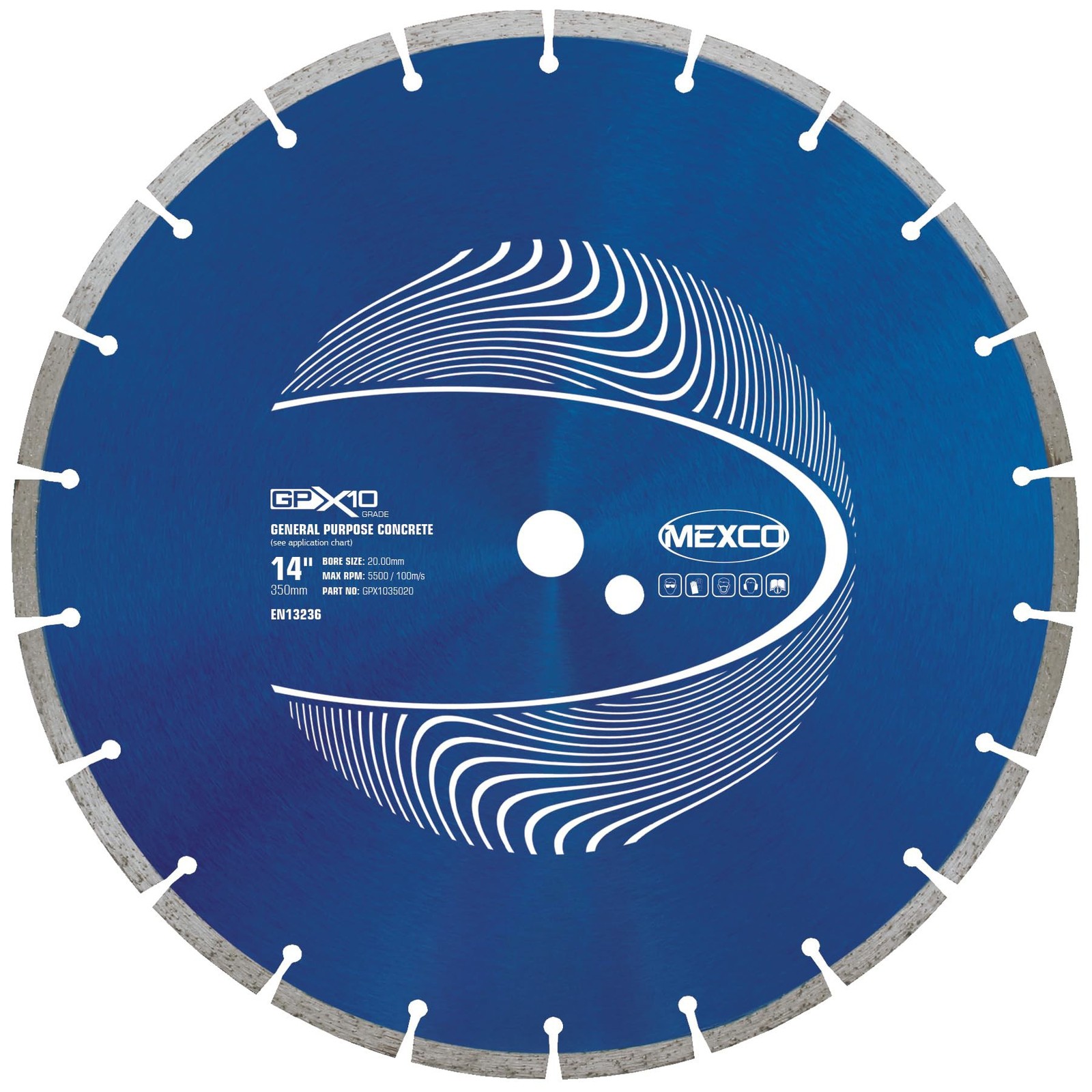 Mexco Gpx1035020 Gpx10 Concrete Diamond Blade 350 X 20Mm - Image 2