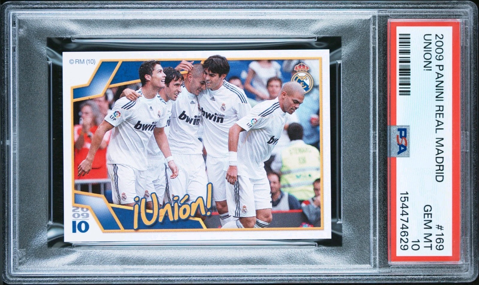 2009 Panini Real Madrid Union Cristiano Ronaldo KAKA Benzema #169 PSA 10 POP 2