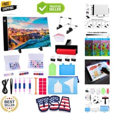 183PCS A4 Diamond Painting Light Pad Kit, Light Board for Diamond Painting Ac...