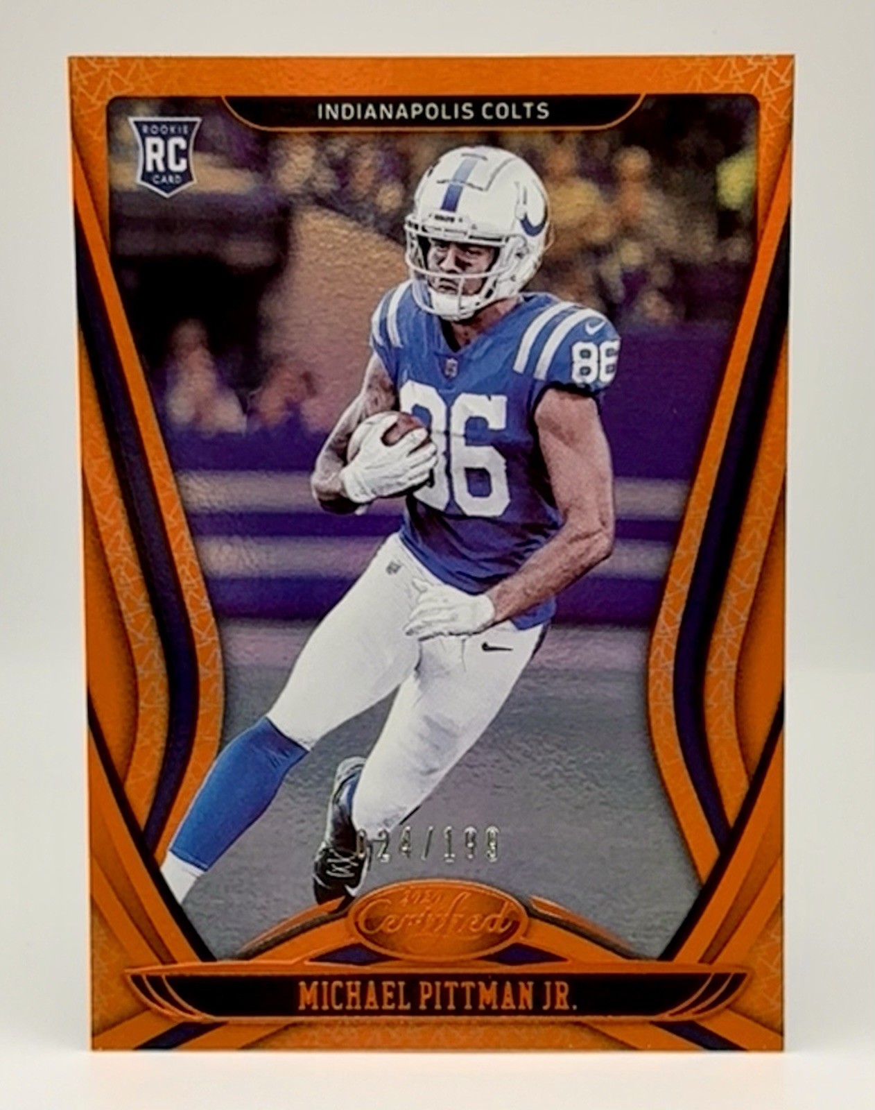 2020 Panini Certified - Rookies Michael Pittman Jr. #122 Mirror Orange /199 (RC)