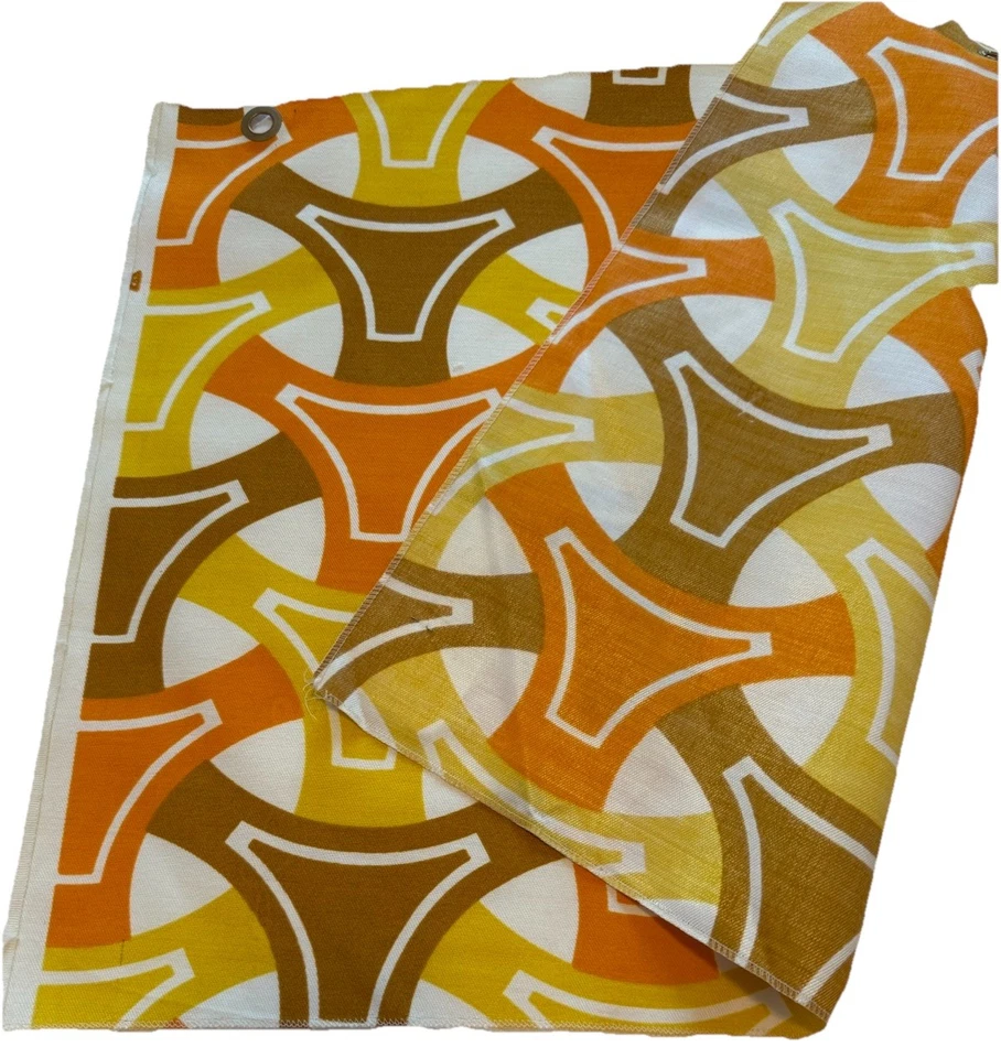 Muestras de tela de diseñador MCM de colección 17-1/2 X 21-1/2 modacrílico poli lino abstracto Foto 4 de 4