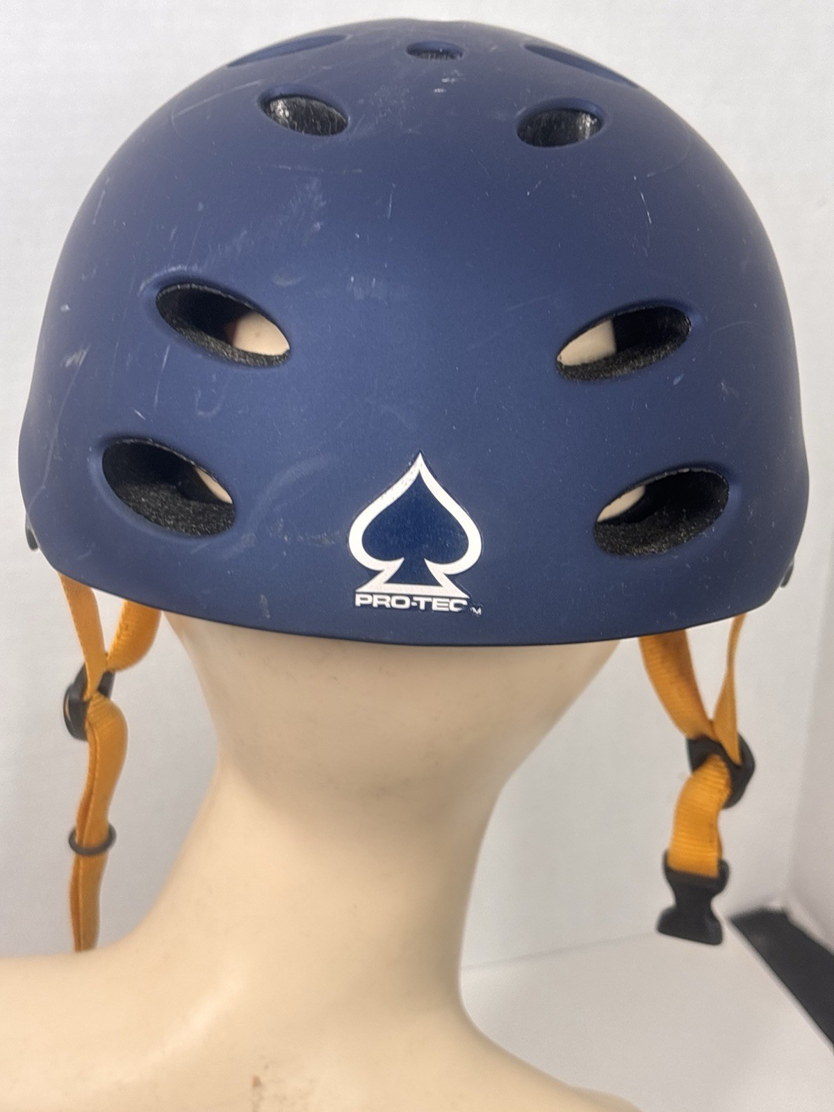 Helmet Classic Skate, Blue, Yellow Strap Large
