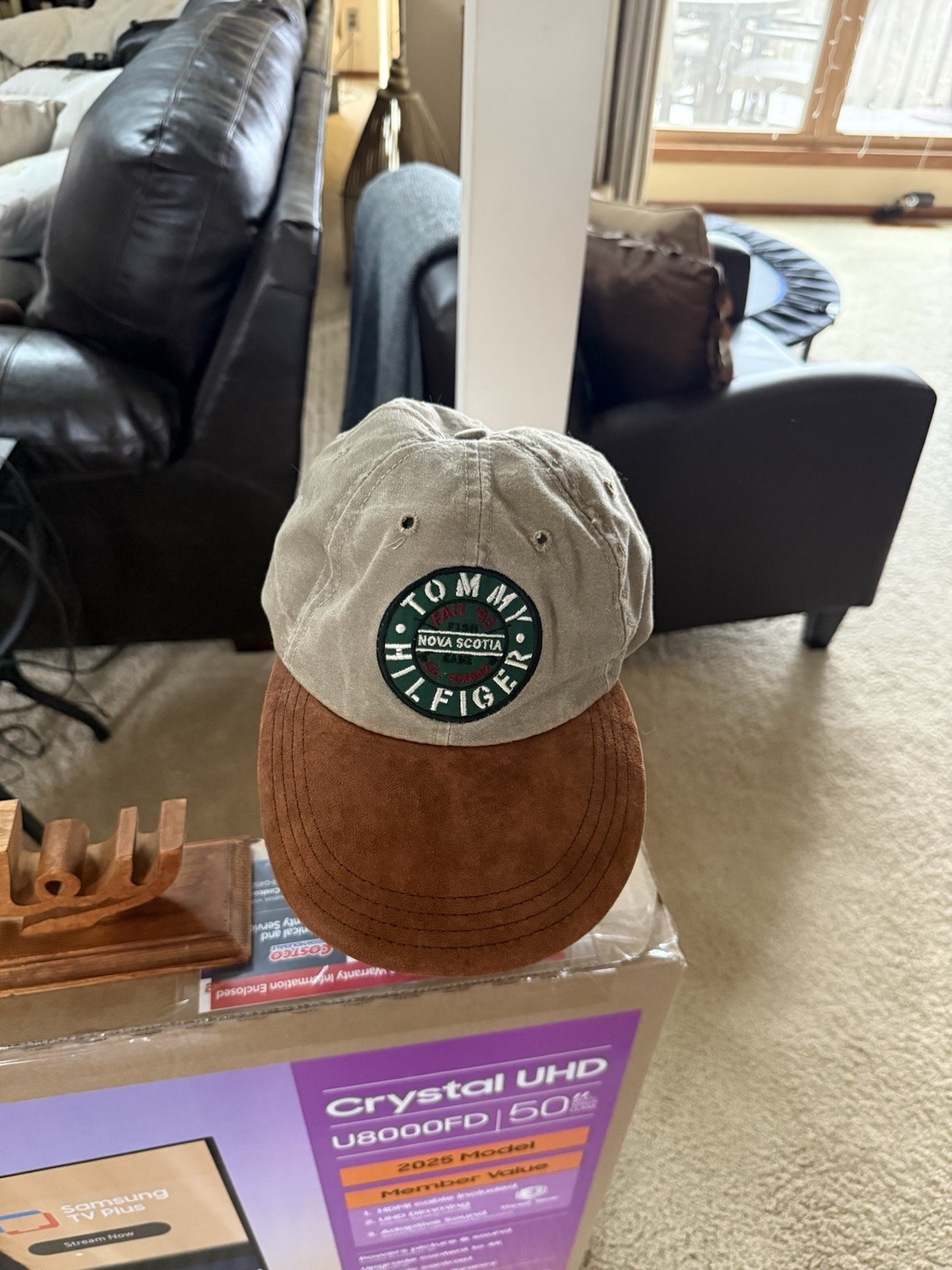 Tommy Hilfiger Nova Scotia Leather Brim Strapback Hat – Fall 1993