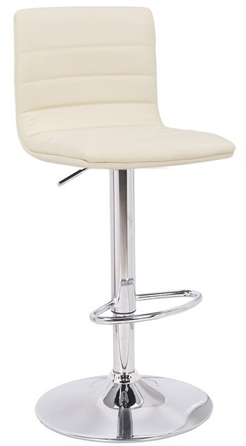 Aldo Swivel Bar Stool with Adjustable Gas Lift and Chrome Base