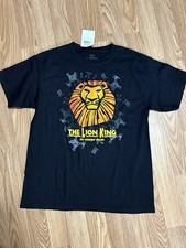 Disney Lion King Broadway Musical T Shirt Youth Large Black Graphic Tee Boys NWT