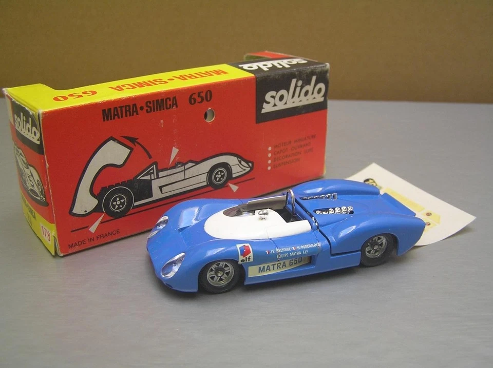 Solido 178 Matra Simca 650 Le Mans made in France 1/43 scale Mint in Box MIB - Image 2 of 4