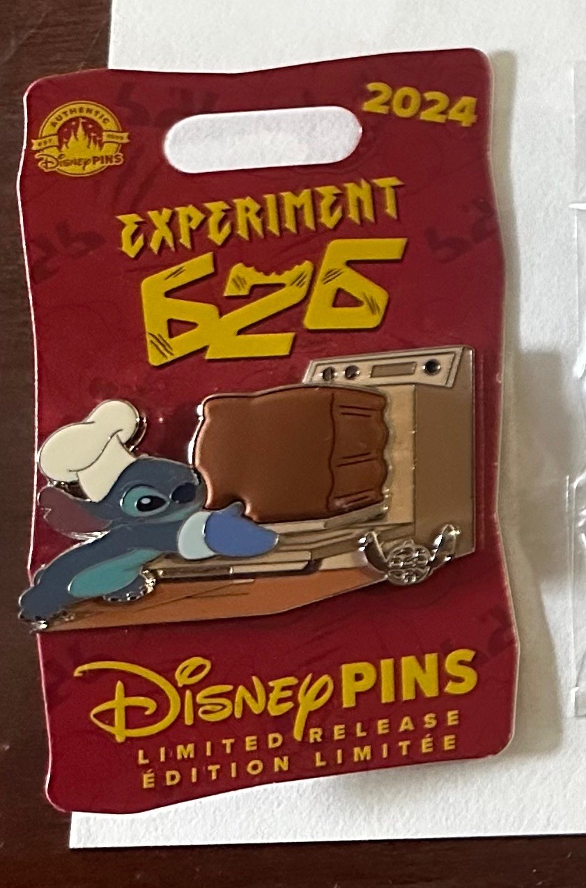 Disney Parks Stitch Pin 2024 Stitch 626 Day Baking Cake 3D Limited Release