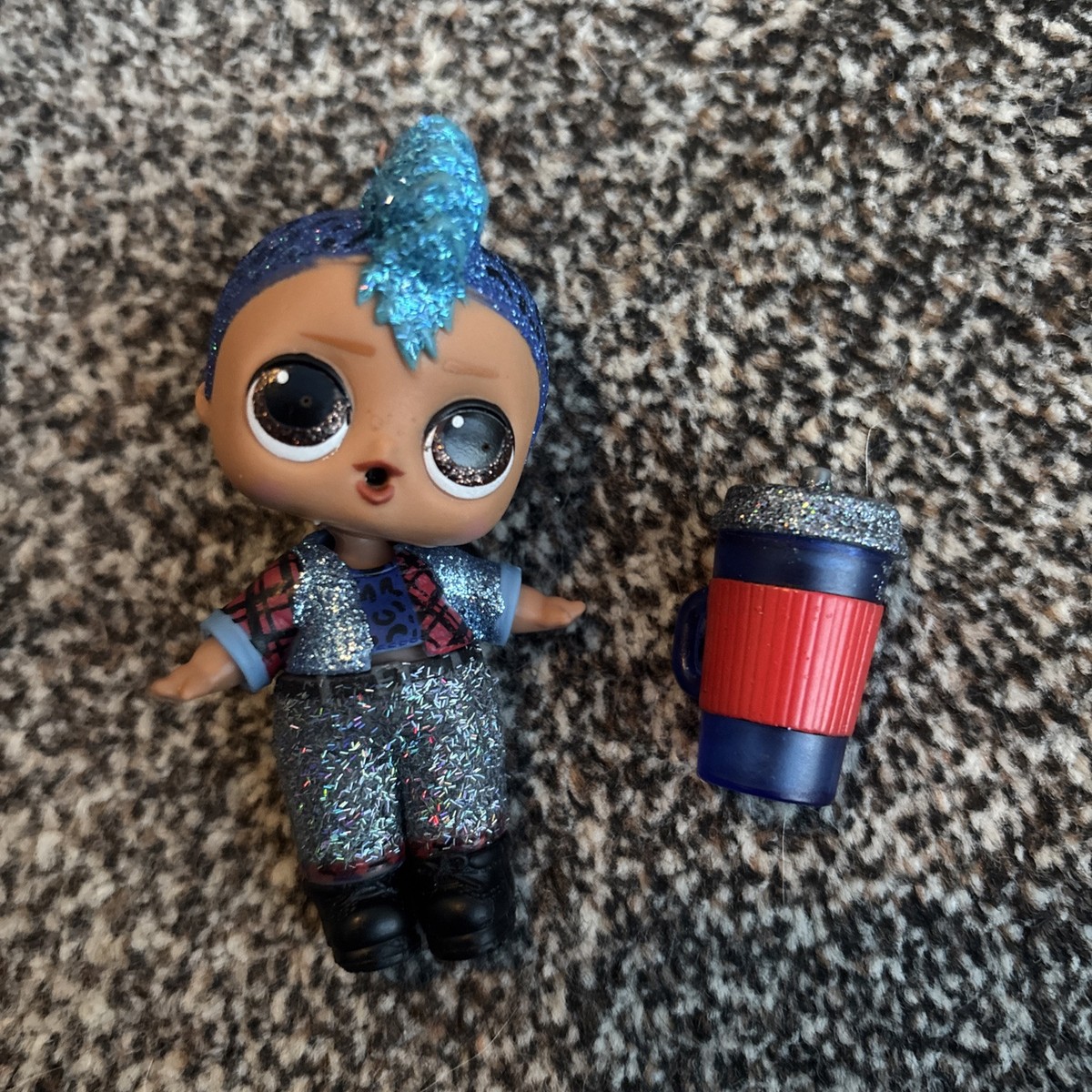 LOL Surprise Doll Sparkle Series Punk Boi Boy Glitter Rare UK