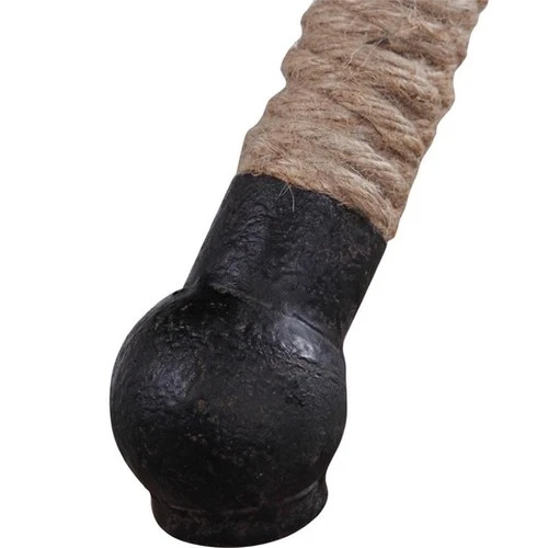 Uttermost Firth Coastal Iron MDF and Fabric Bench in Oatmeal Beige - Picture 6 of 13