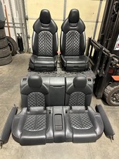 2013 Audi A7 S7 Black Leather Seat Seats Set Frontrear Assembly Oem