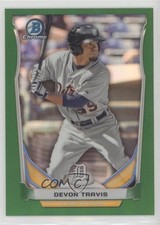 2014 Bowman Draft Top Prospects Chrome Green Refractor 97/150 Devon Travis 0c2