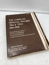 The Complete Official Triumph Tr4 Tr4a 1961-1968 Robert Bentley Workshop Manual