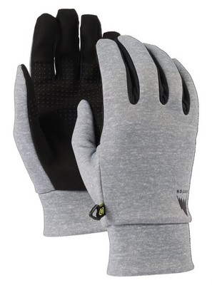 Burton Mens' Touch-N-Go Ski and Snowboard Winter Glove Liners Gray Heather