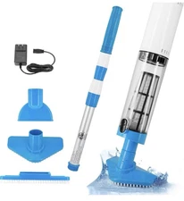 Handheld Vacuum Pool Vacuums with Telescopic Pole, 3 in 1 Rechargeable