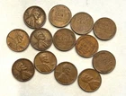 Genuine USA 1918-1939 assorted copper Pennies. 36 coins in all, & in good shape!