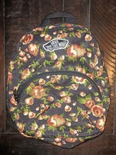 VANS Off the Wall Vans Realm Floral Backpack - Black Great Condition