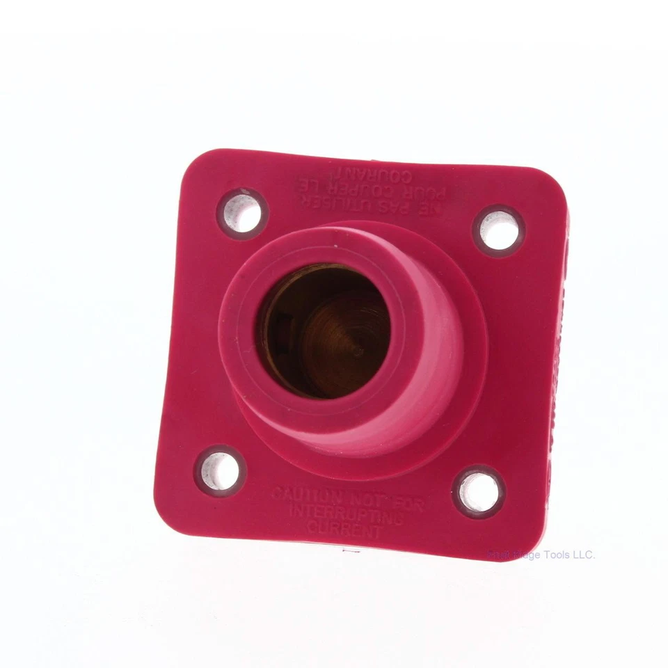 Joy Cooper 16 Series Female Red Single Hole Buss Bar Panel Mount E1016-1727B - Image 4 of 4