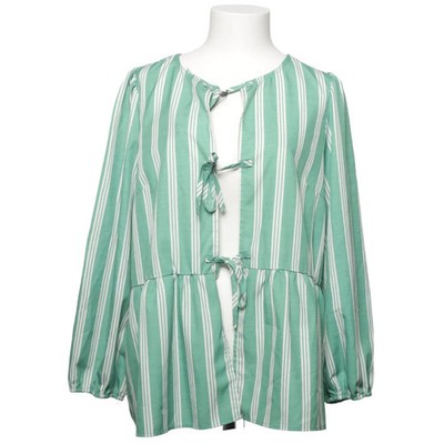 Shein, Top, Größe: XL, Grün/Weiß, Polyester, Streifen, Damen #EhM