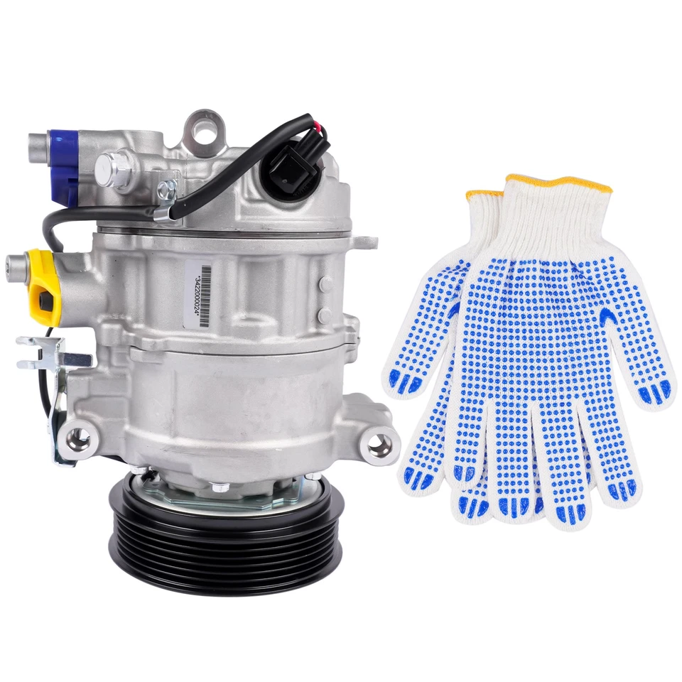 Se adapta a Audi A4 A5 A6 Allroad A7 Q7 Q8 compresor de aire acondicionado con 6 ranuras 4M0816803L Foto 2 de 4