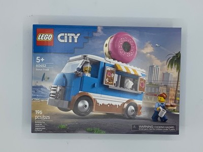 LEGO City Donut Truck Building Toy, Mobile Donut Stand 60452