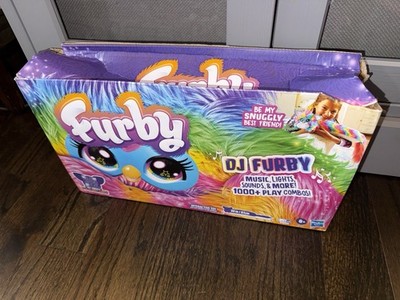 New FURBY DJ Interactive Snuggly Rainbow Electronic Music & Lights *damaged box*