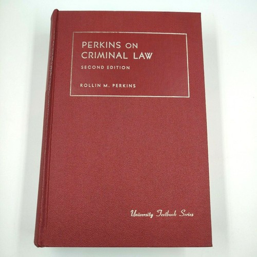 Vintage 1969 Perkins on Criminal Law Second Edition University Textbook Series - 第 1/8 張圖片