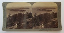 Stereoobrazy obraz przestrzenny obraz 3D, Norwegia, fiord Christiania © 1897