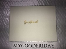 C.R.Gibson Gold Glitter Guest Book On Sale For Limited Time