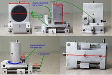 Industrial Pitch and Yaw 50mm x 31.75mm x 43mm "Stages + 25mm Mirror"