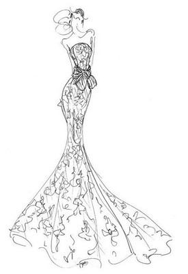 Pencil Drawing Fashion Illustration