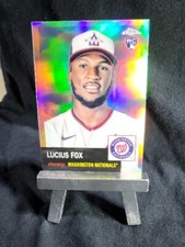 Lucius Fox 2022 Topps Chrome Platinum Refractor RC #476 Washington Nationals!!!!