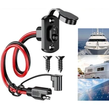 12-inch SAE Quick Connector Harness 1FT 12AWG SAE Adapter Male Plug To Female