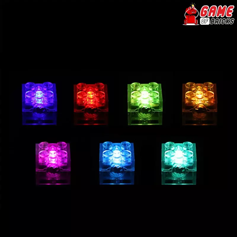 Game of Bricks LED Light Bricks for LEGO® (Single White / Pack of 30)