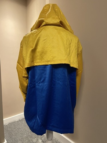 Adidas Women’s blue yellow Monogram colour block Heritage Jacket Ld99 Size 10 UK - Picture 7 of 8
