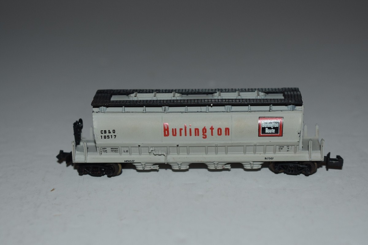 N Scale AHM Burlington Covered Cylindrical Hopper 18517 C42867