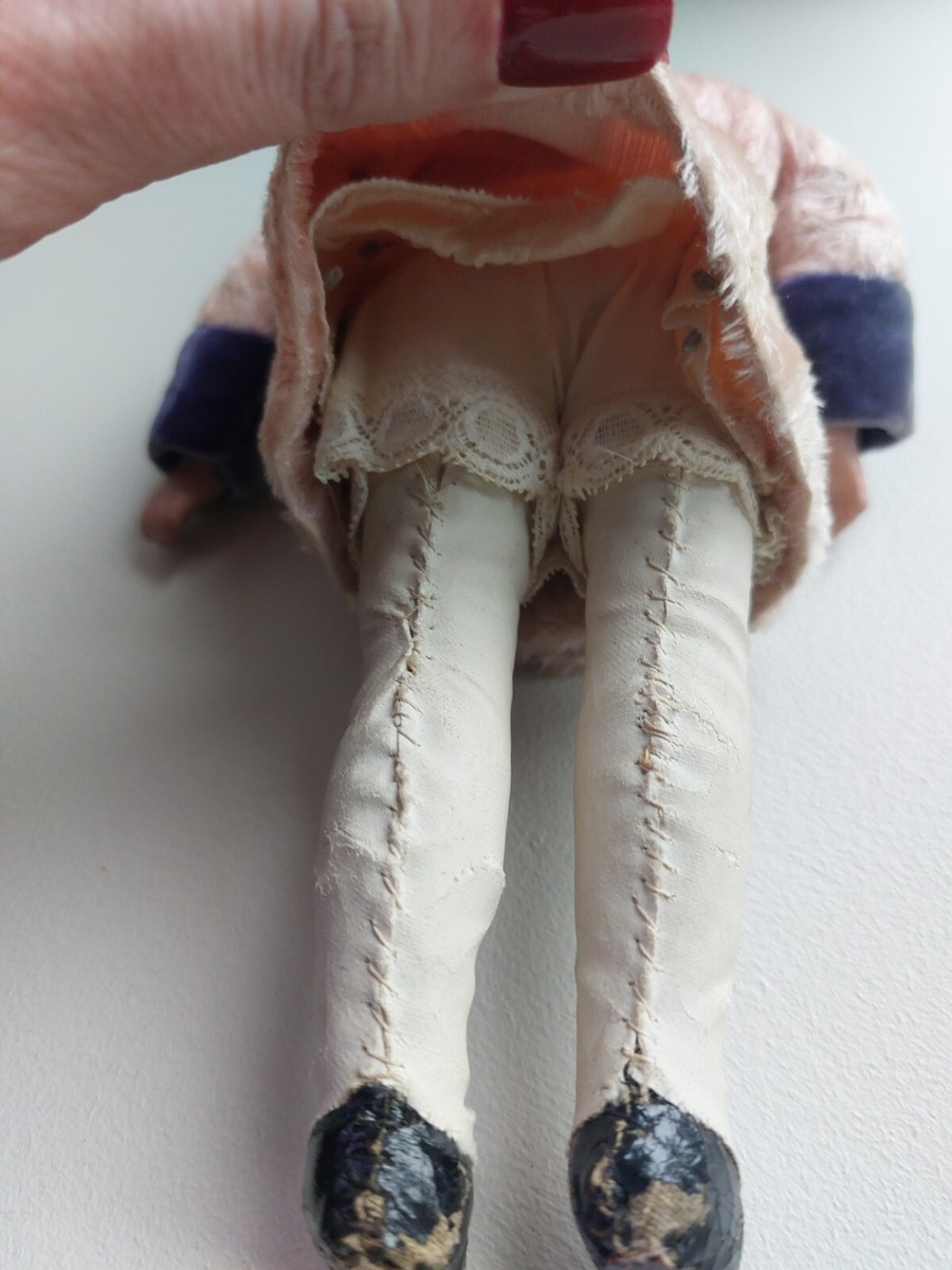 POUPEE MIGNONETTE TETE PORCELAINE SIGNEE JULES VERLINGUE CORPS COMPOSITION