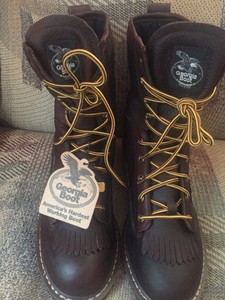 georgia lace to toe work boots