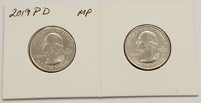 2019 P & D Northern Mariana Islands American Memorial Park Quarters ATB (2coins)