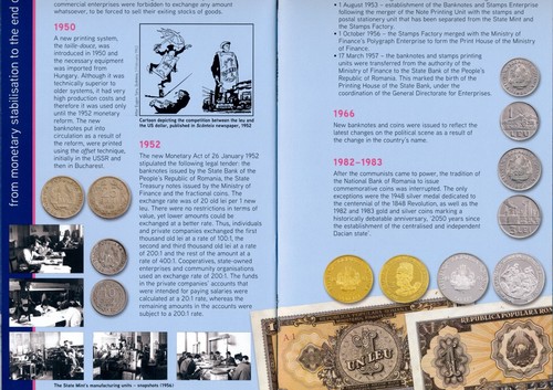 Romania Lei Coin Banknote History English Brochure Gold National Bank - Picture 8 of 10