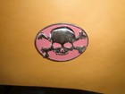 Ghostly Skull Cross Bones Metal Enamel Belt Buckle — photo 1