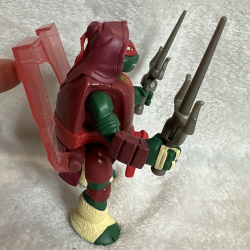 Tartarughe Ninja TMNT Teenage Mutant 6" Throw 'n Battle Raphael 2013 Viacom - Foto 3 di 7