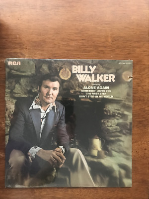 BILLY WALKER:  ALONE AGAIN  (1976). CATALOG # APL1- 1489. SEALED MT-/EXC+