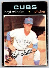 1971 Topps HOYT WILHELM #248 Chicago Cubs HOF edge wear - FREE Ship!
